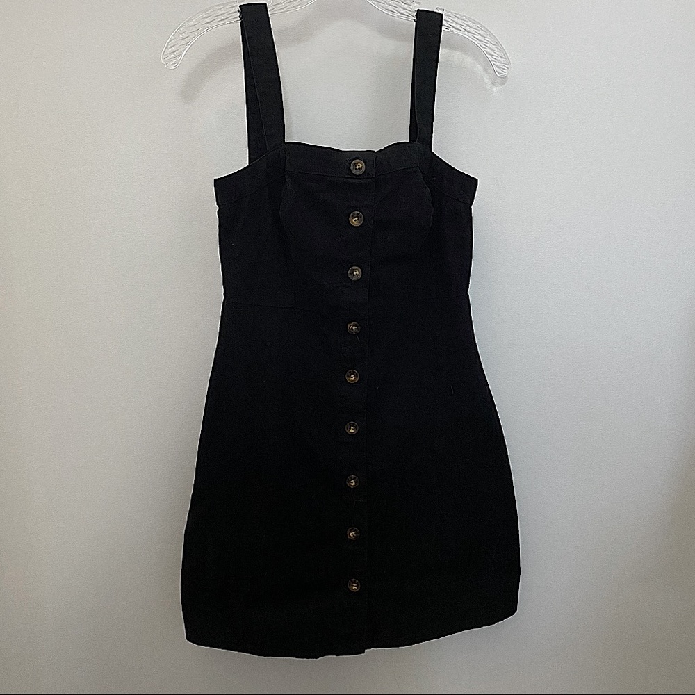 Hollister Black Button Up Dress